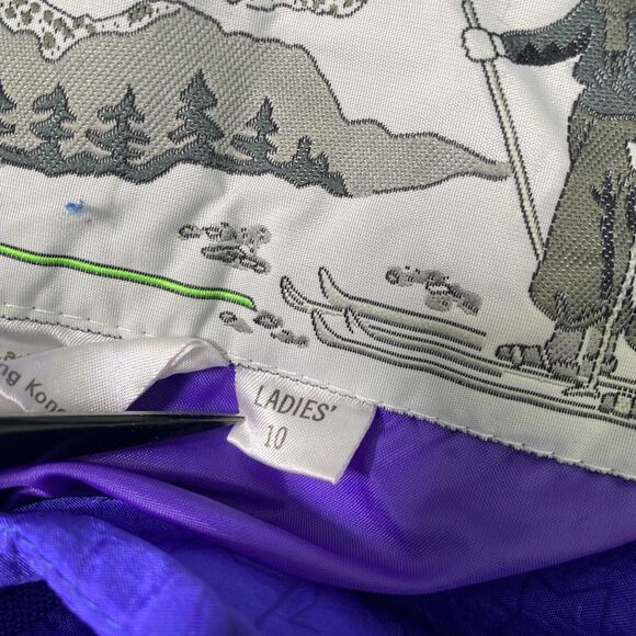 Nils Vintage Jacket Womens 10 Windbreaker Hooded Half Zip Pullover Ski Snow Vtg - Picture 11 of 14